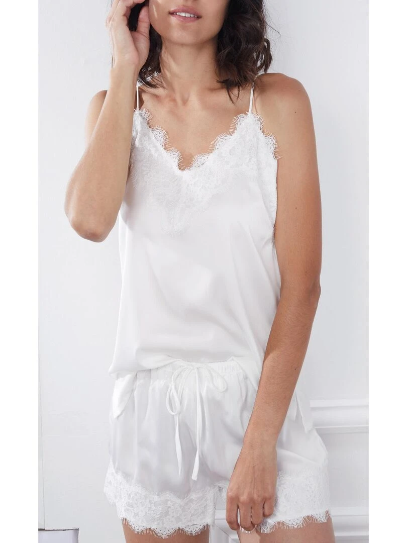 Pyjama Soft Crepe blanc   Blanc