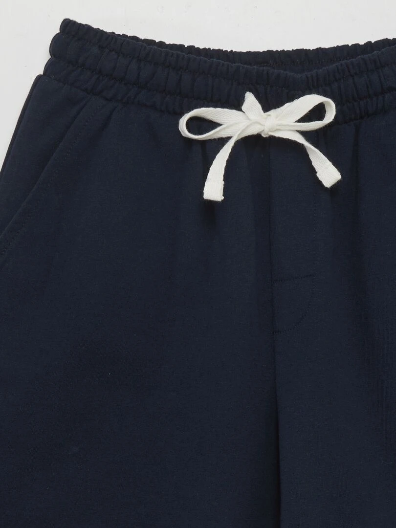 Ensemble de jogging court en french terry   2 pièces   Blanc