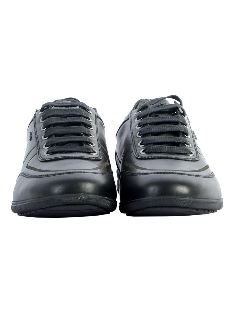 Basket Cuir Geox Timothy   Noir