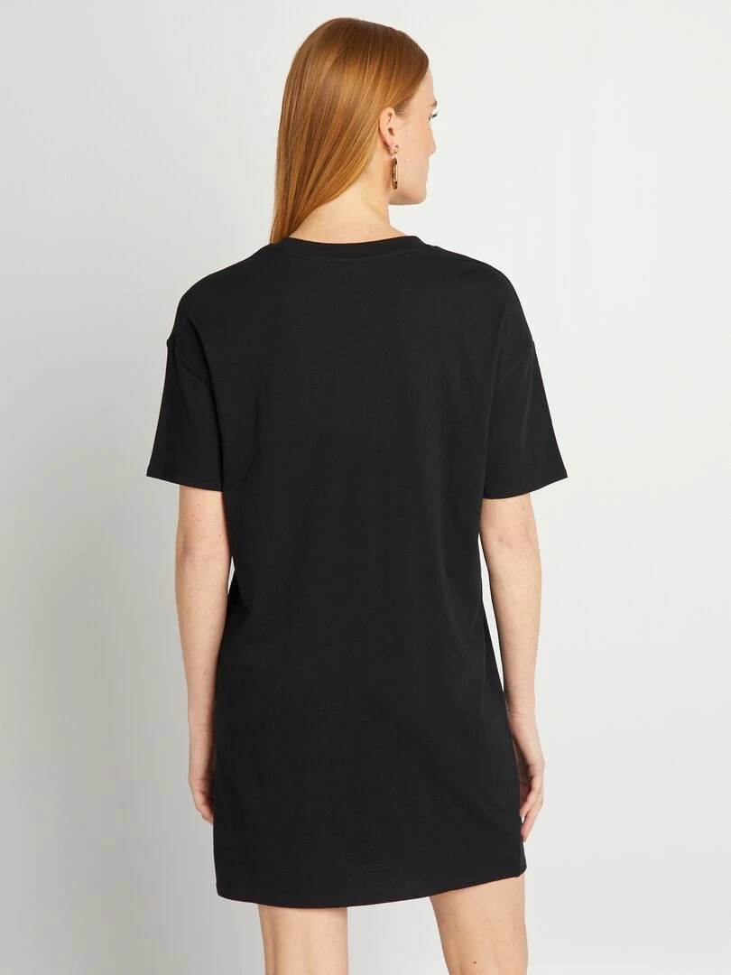 Robe t shirt   noir