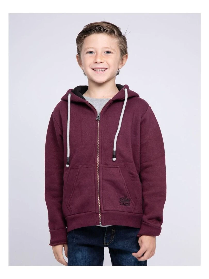 Sweat zippé capuche WAMIN J Violet