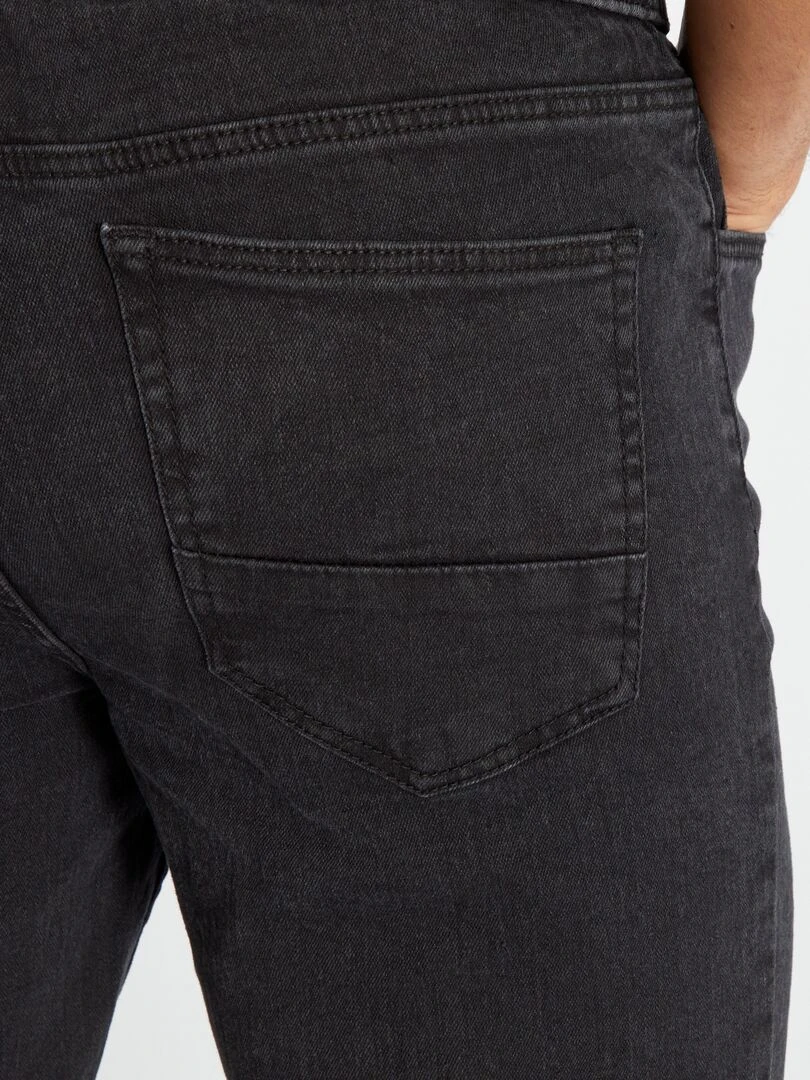 Jean Jogger à taille élastiquée   Gris noir