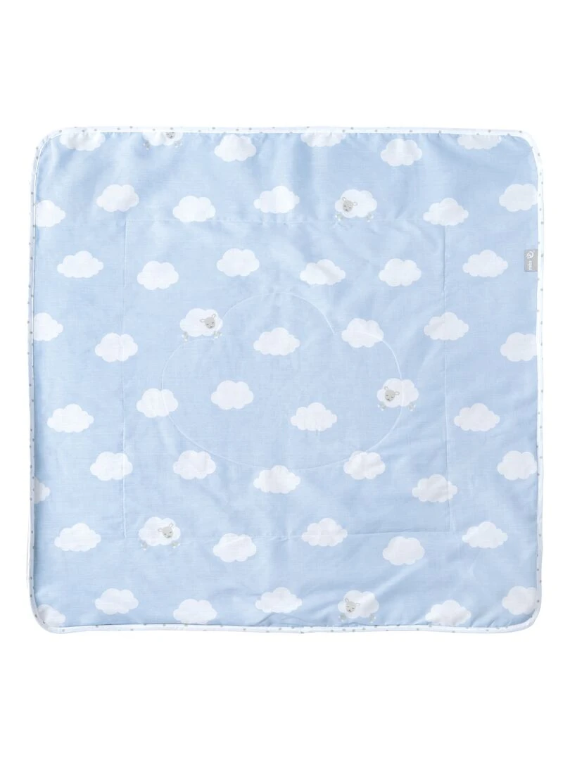 ROBA Couverture de Bébé "Petit Nuage" 80 x 80 cm Bleu Clair / Blanc Bleu clair
