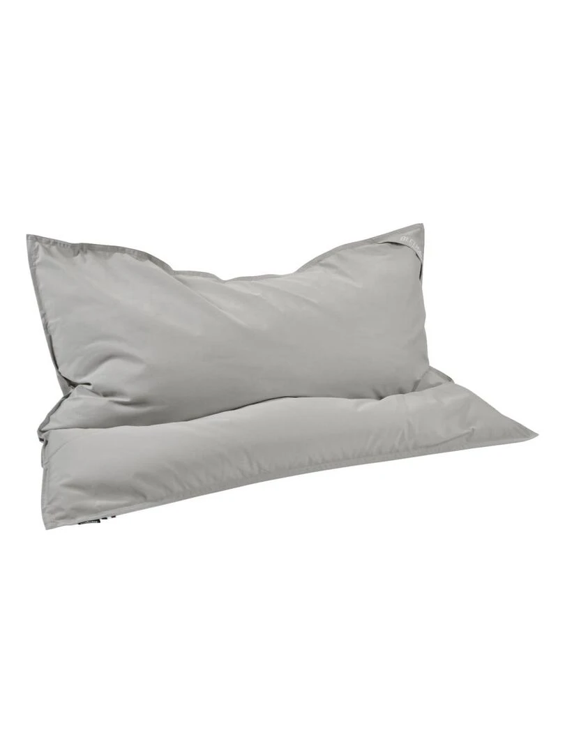 Bleu Câlin   Pouf géant XL d'extérieur résistant aux UV   Gris perle 130x165cm   Gris perle