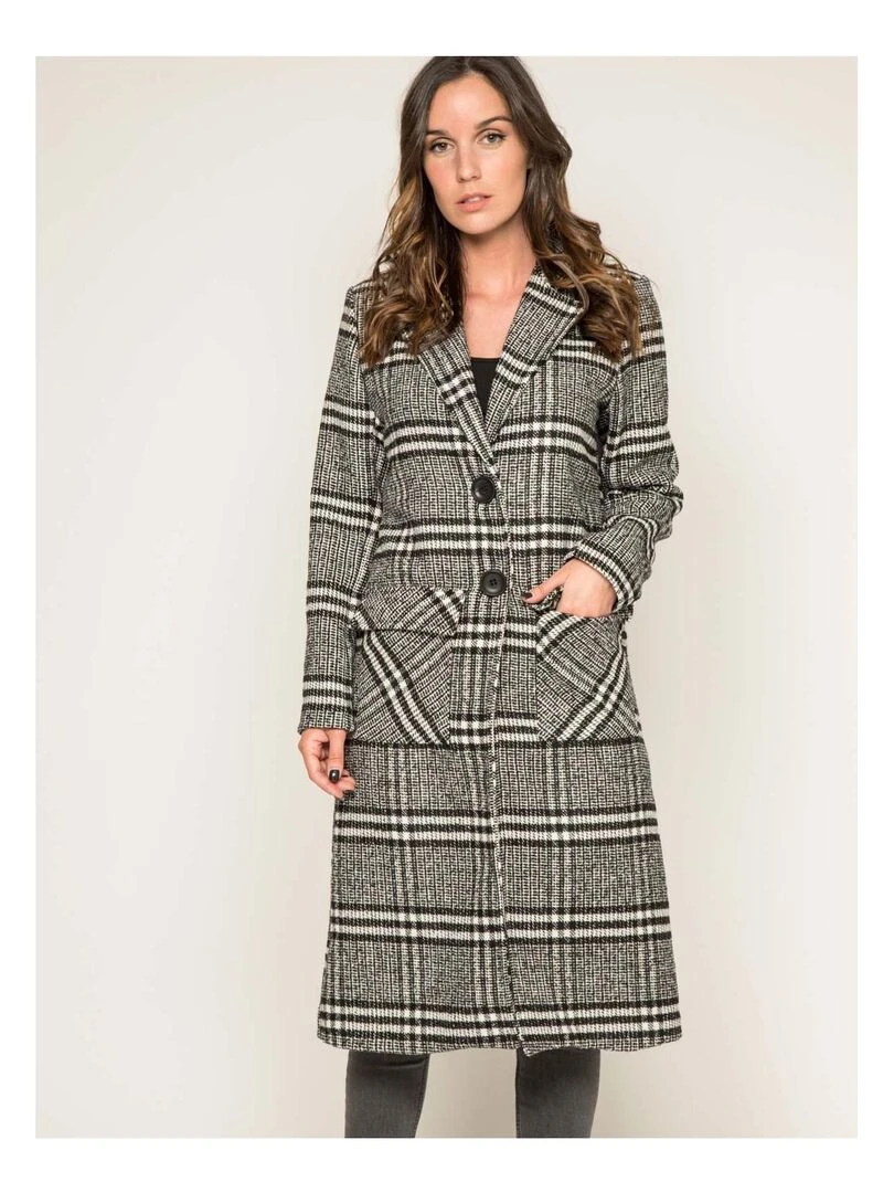 Manteau pardessus jacquard UTAWA Noir