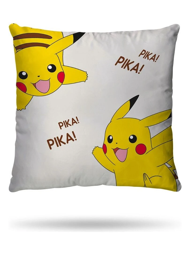 Housse de couette Pikachu Pokémon 140x200 cm   100% Coton   Ecru   Ecru