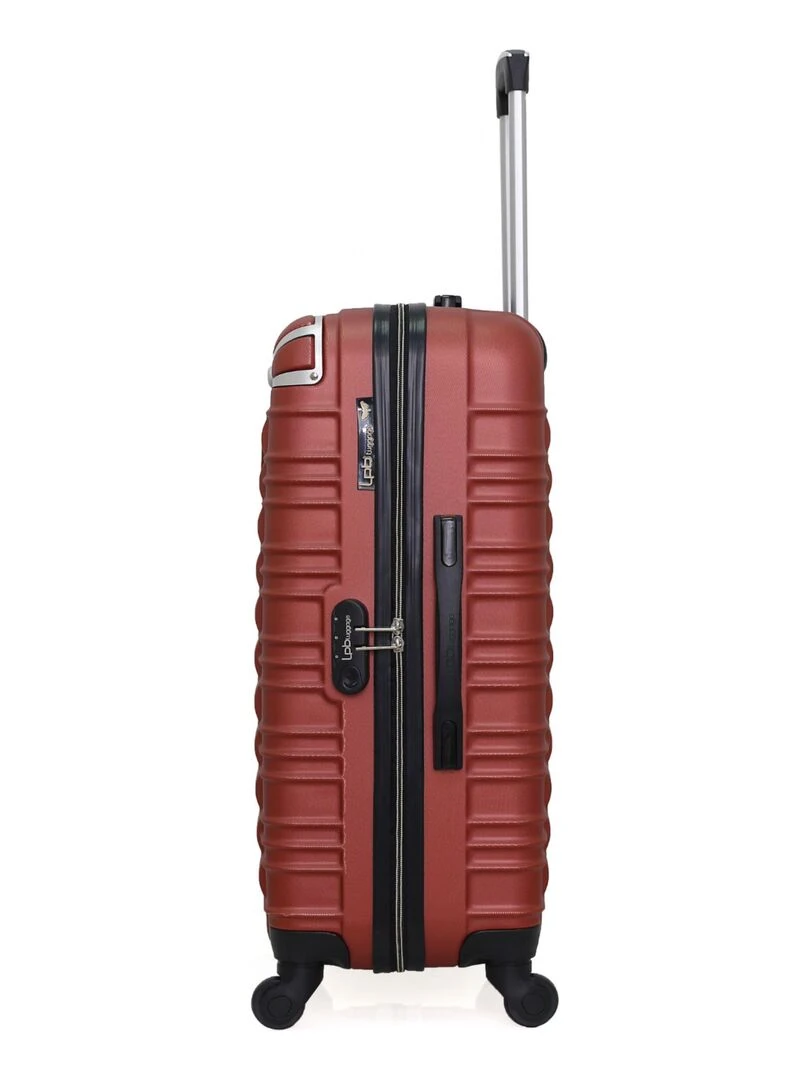 LPB LUGGAGE   VALISE WEEKEND ABS GIULIA 4 ROUES 65 CM   Rouge