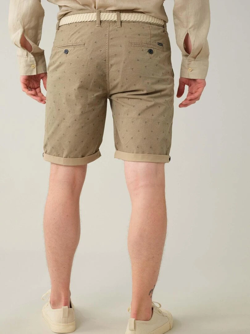 Bermuda en coton pour homme 'Deeluxe'   Beige