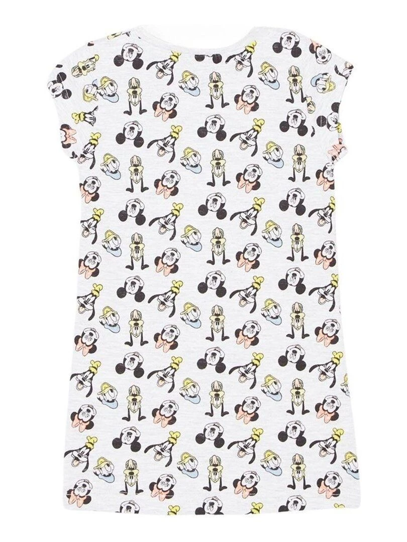 Disney Chemise De Nuit fille imprimé Mickey en coton Gris