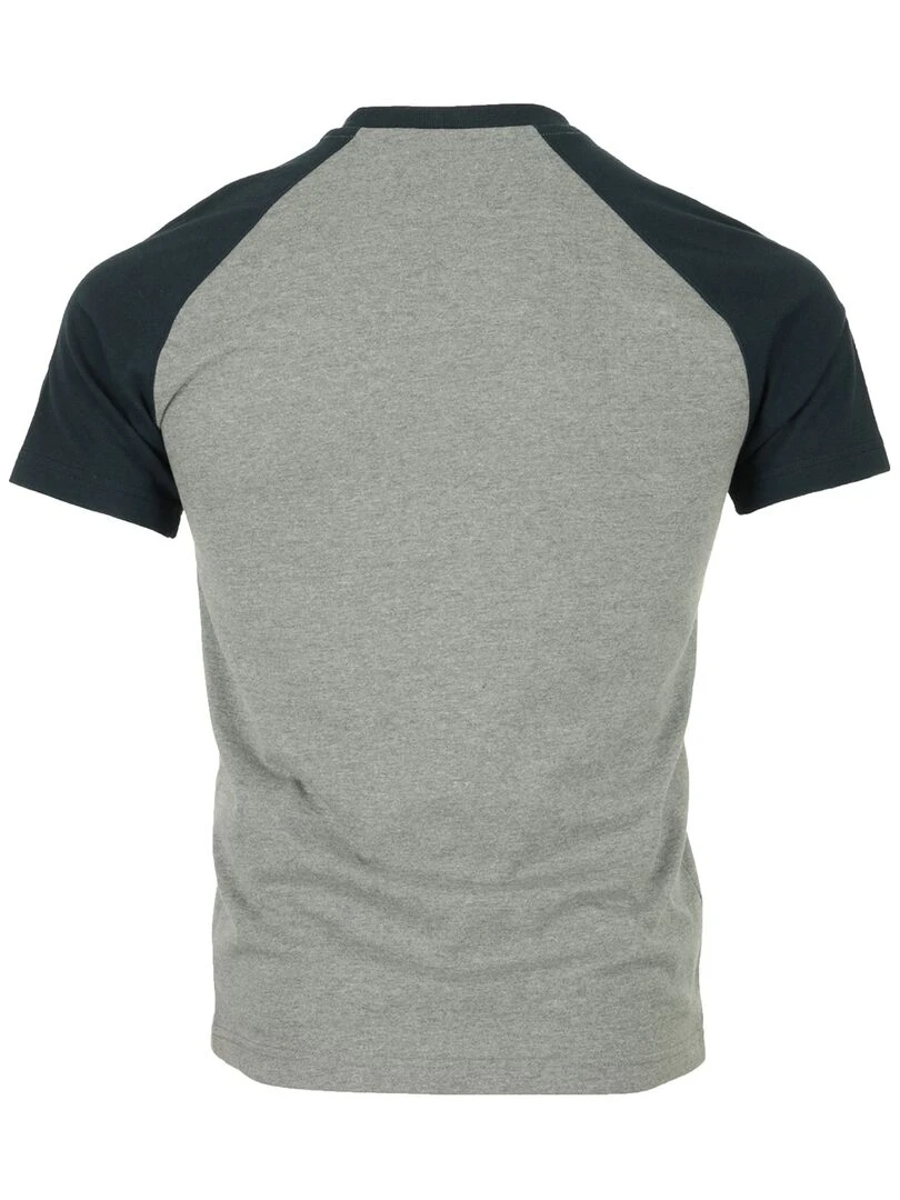 Champion Crewneck T Shirt Gris Bleu marine