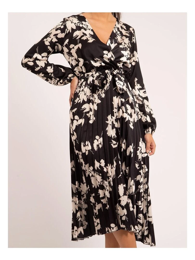 Robe longue motifs ICHELLE   Noir