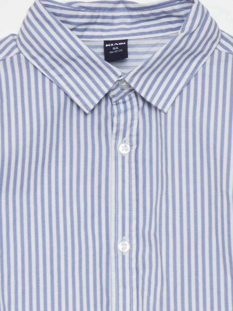 Chemise en popeline Bleu