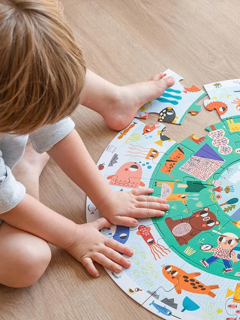 Puzzle Rond Xxl Animaux (25 Pièces)   N/A