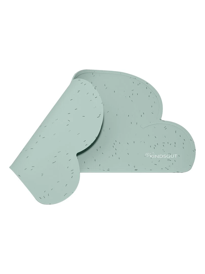 Set de table en forme de nuage en silicone arrose   Bleu gris