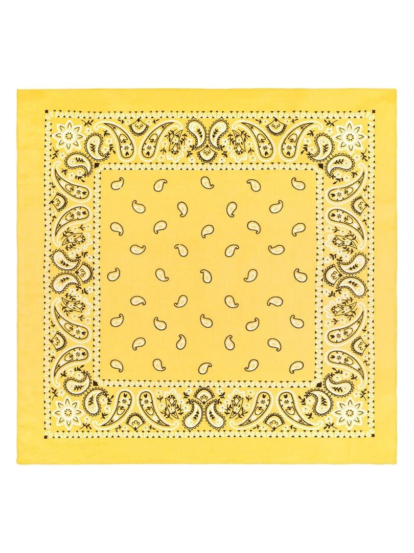 Bandana Coton U.S Premium   Jaune