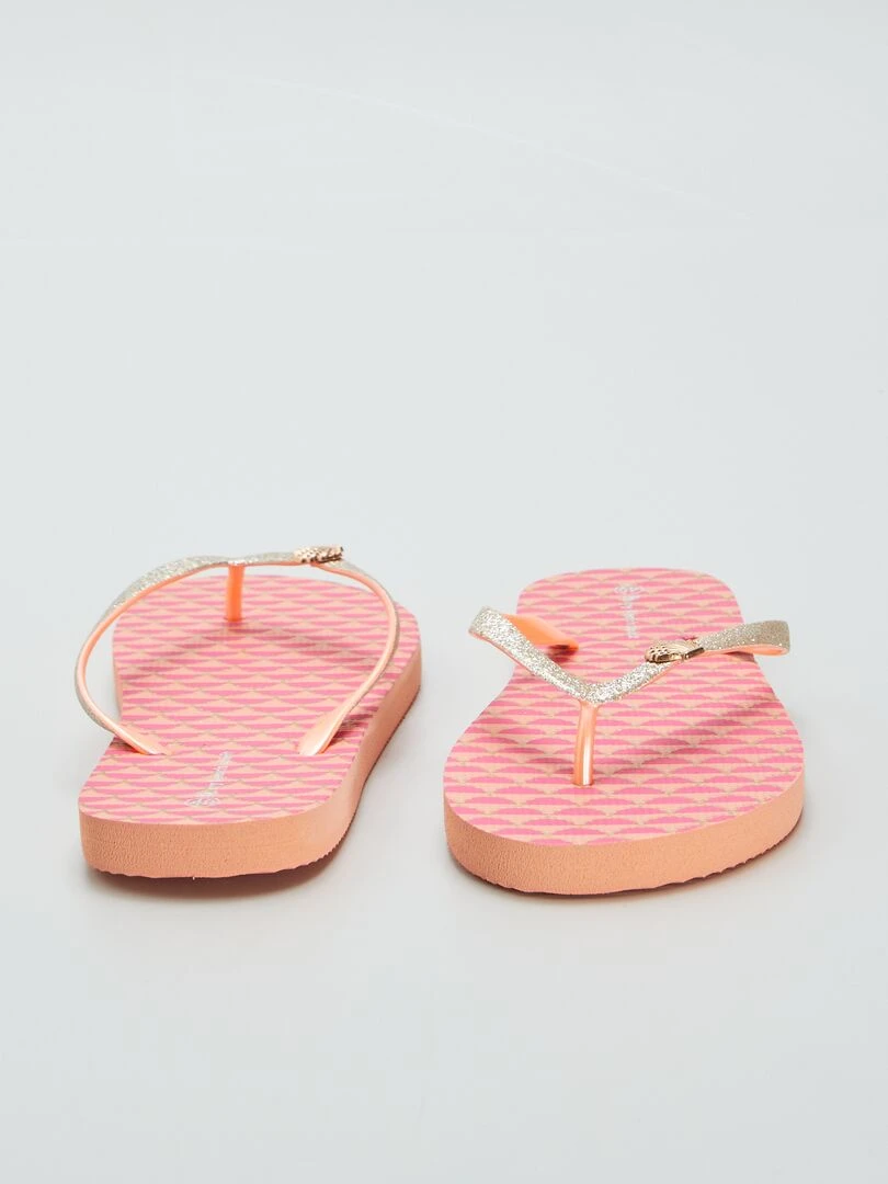 Tongs coquillage   Corail