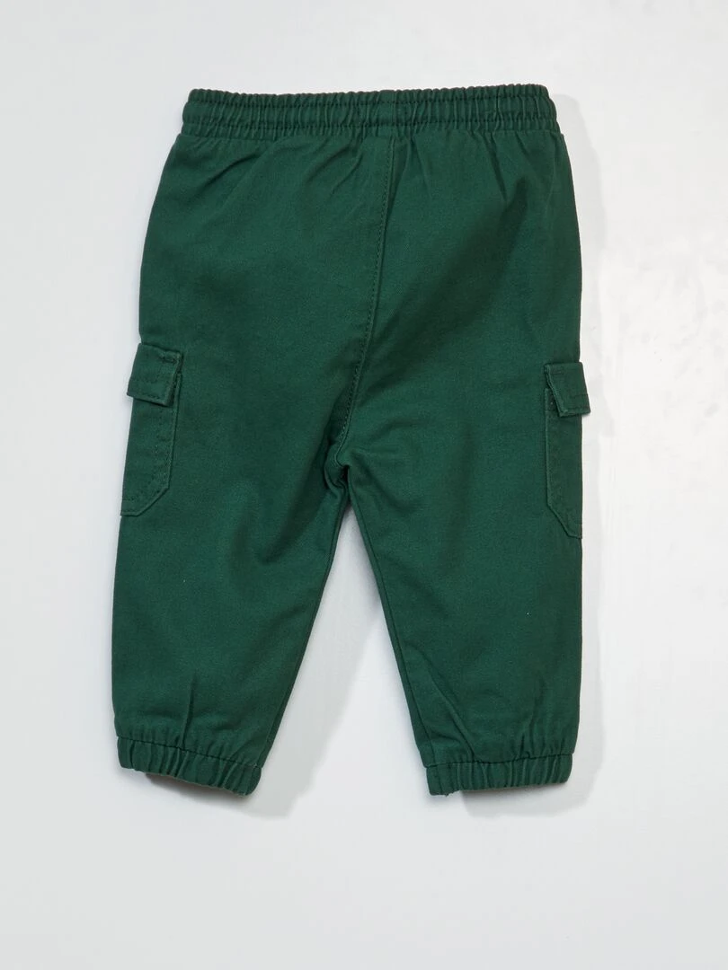 Pantalon jogpant uni Vert