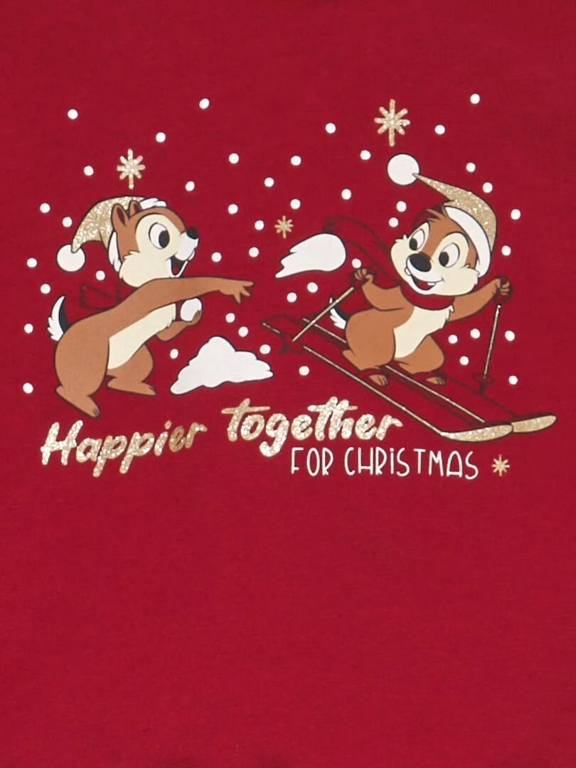Sweat 'Disney' en coton Rouge
