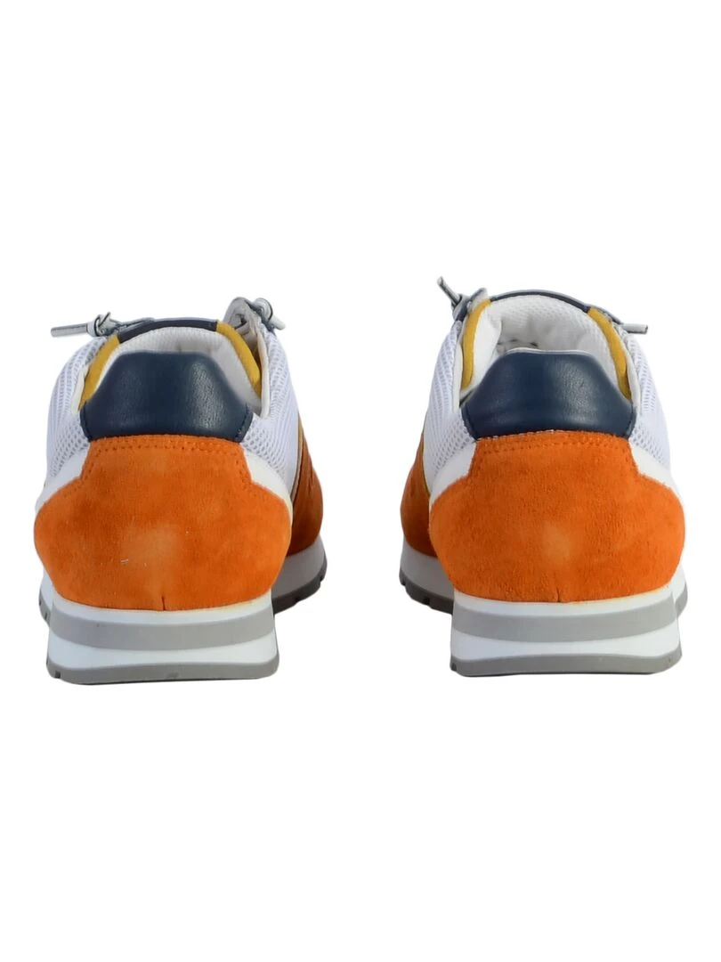 Basket Cuir Redskins Smith   Orange