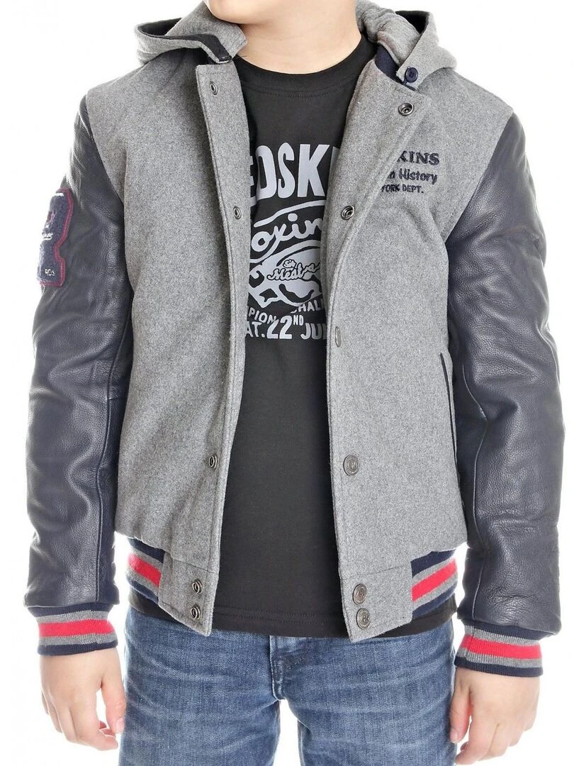 Blouson Teddy Redskins Junior New Carty   Gris