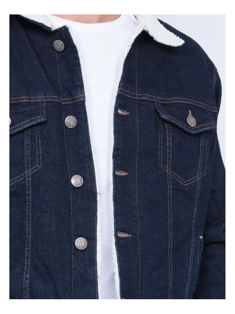 Blouson en jean fourré ZUCKERO   Bleu