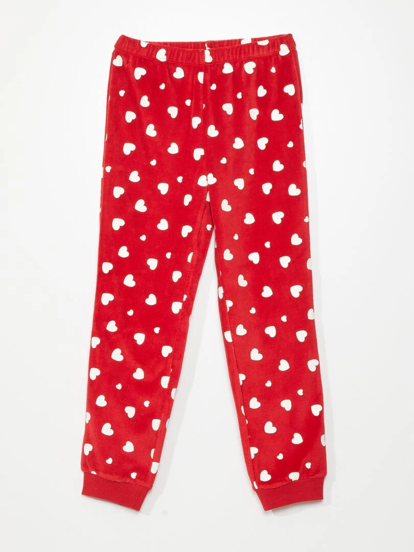 Ensemble pyjama 'Lilo & Stitch'   2 pièces   Rouge/blanc