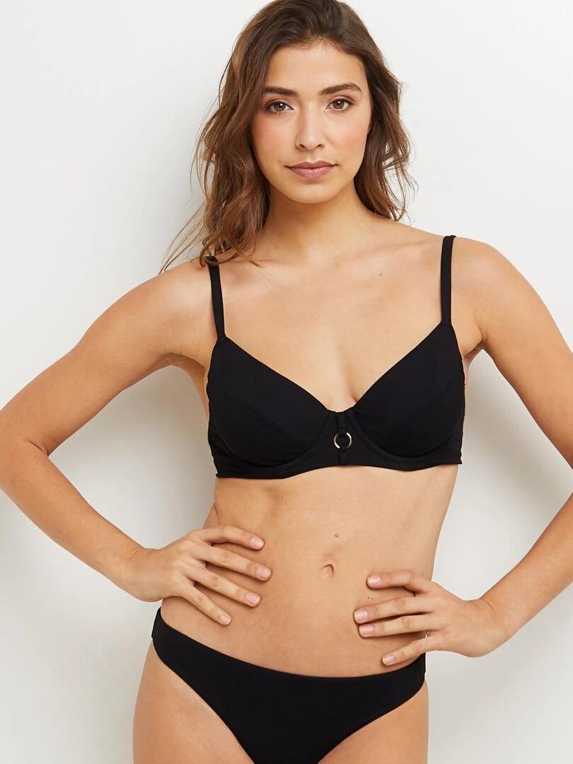 Maillot de bain emboitant Malou RougeGorge Lingerie Noir