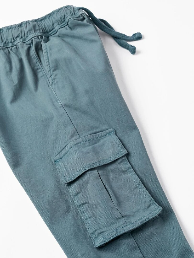 Pantalon Cargo en Coton pour Garçon  SICILIAN DAYS   Bleu clair