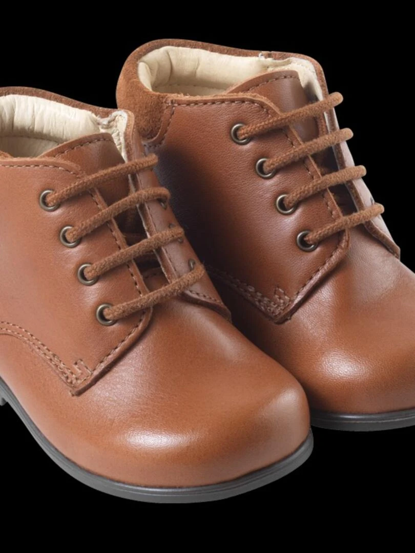 Bottillon cuir Botti Camel
