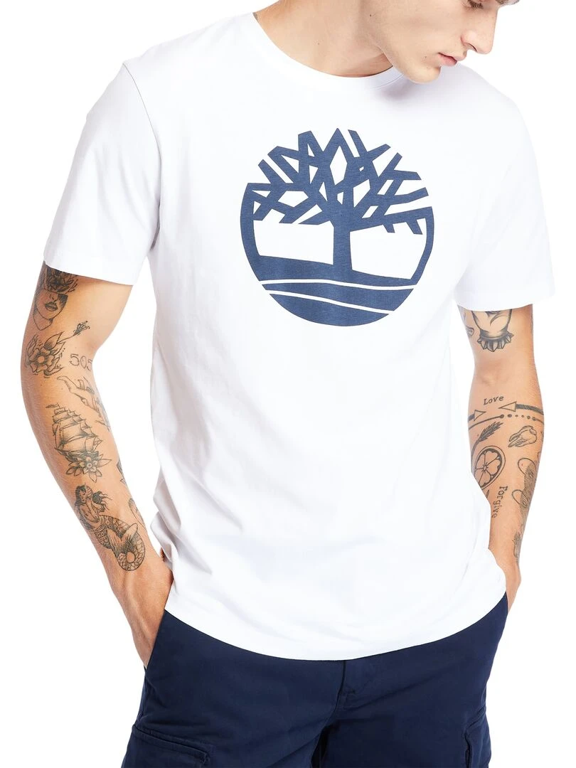 Tee Shirt Timberland SS Brand Reg Blanc