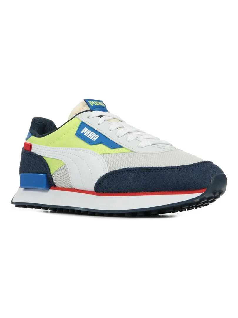 Baskets PUMA Future Rider Splash Jr Gris Bleu marine Blanc
