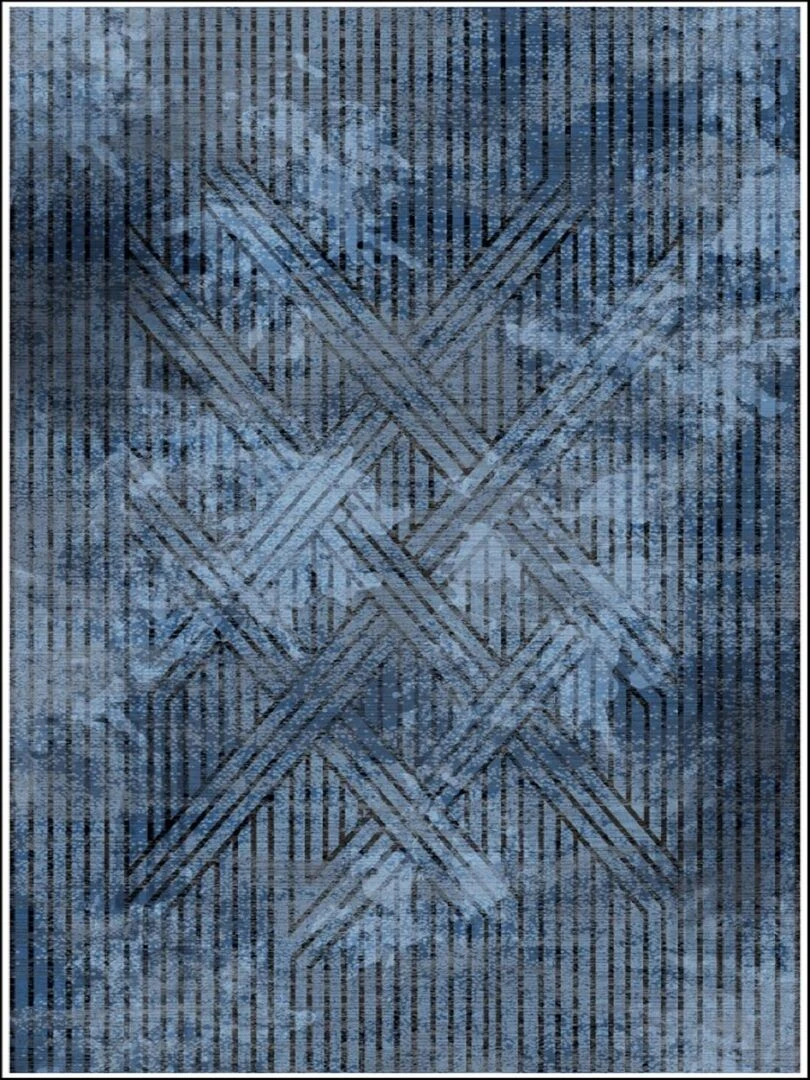 Tapis FISUN Bleu Bleu