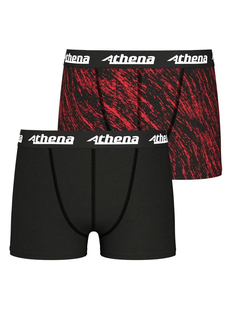 Lot de 2 boxers garçon Sport Noir