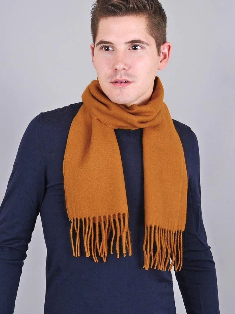 Echarpe Fely Fabriqué en France Marron caramel