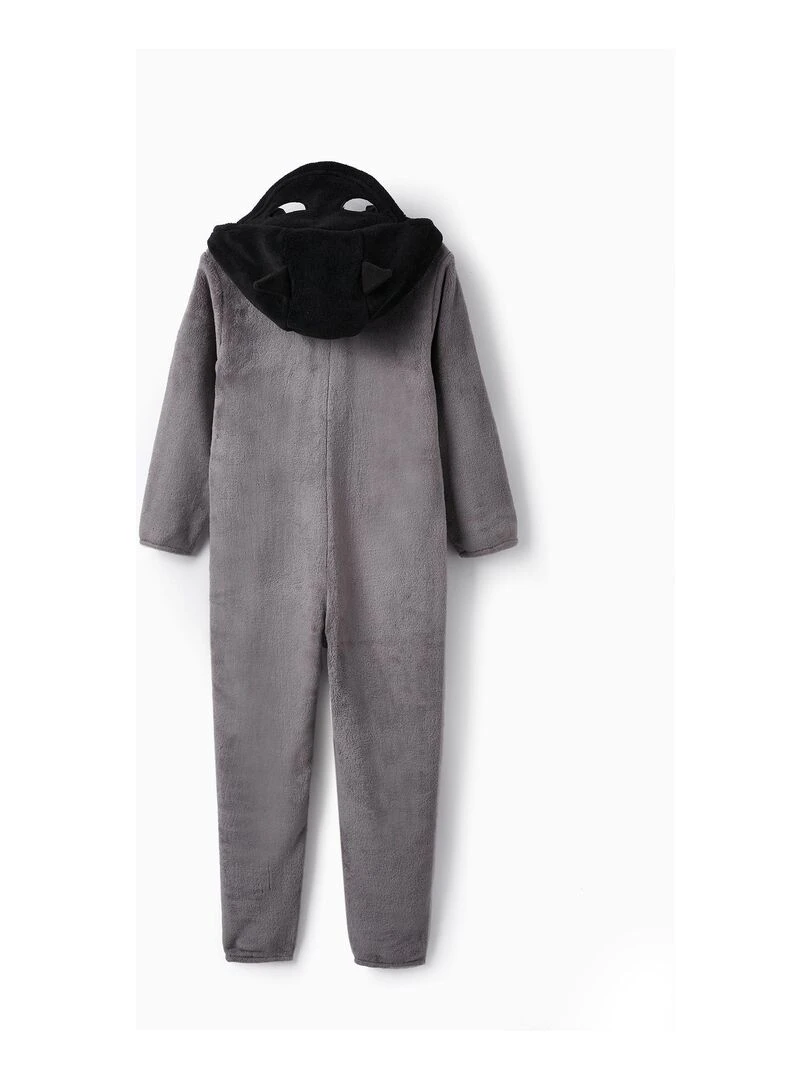 Pijama Grenouillère avec Capuche Masque avec Oreilles pour Garçon 'Batman' WARNER BATMAN Gris