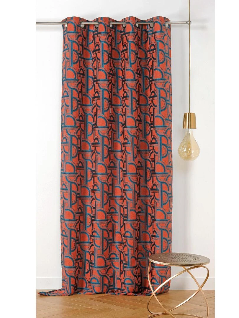 Rideau d'ameublement au style de l'Orient Express Rouge