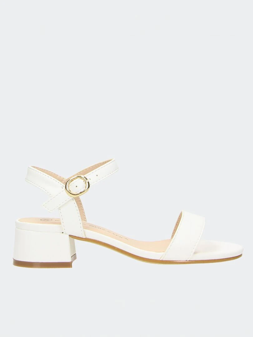 Sandales à talons Blanc