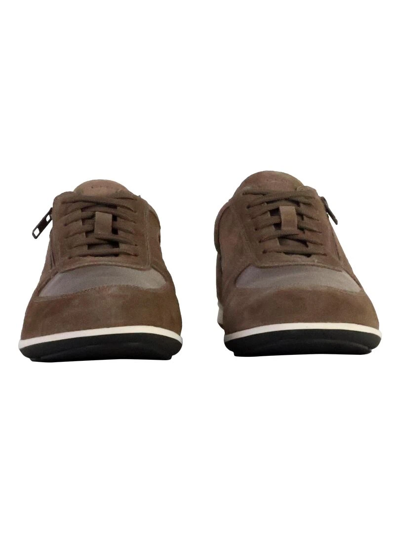 Basket Cuir Geox Ionio   Gris
