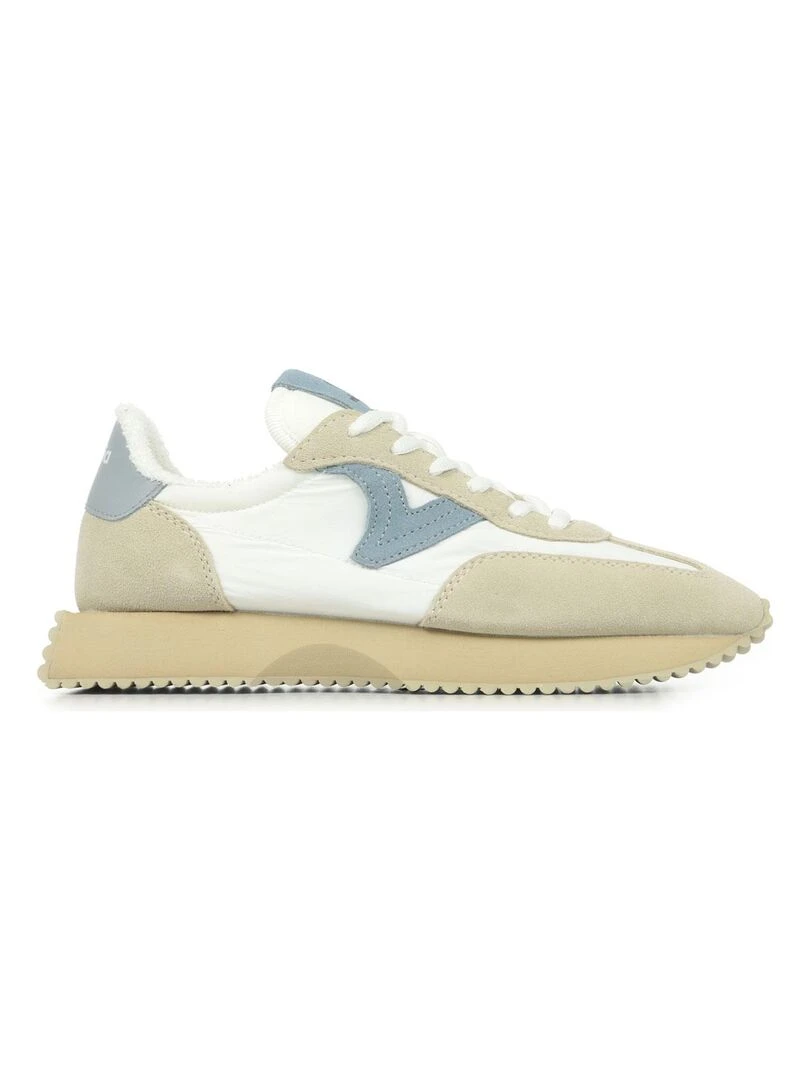 Baskets Victoria Cosmos Retro Nylon Serraje Blanc Ecru Bleu
