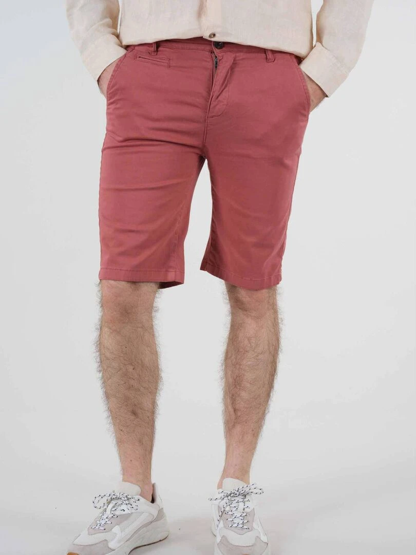 Bermuda pour homme avec poche à l'italienne 'Deeluxe' Orange corail