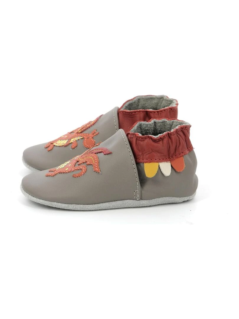 Chaussons Cuir Firetale   Gris