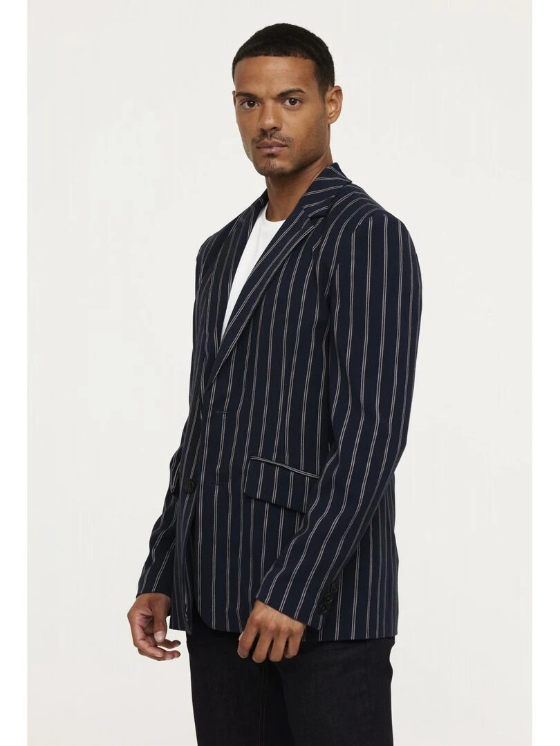 Lee Cooper Veste manches longues polyester slim FLUXE Bleu marine