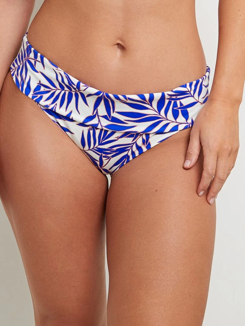 Maillot de bain culotte maxi Moon RougeGorge Lingerie Blanc Multicolore
