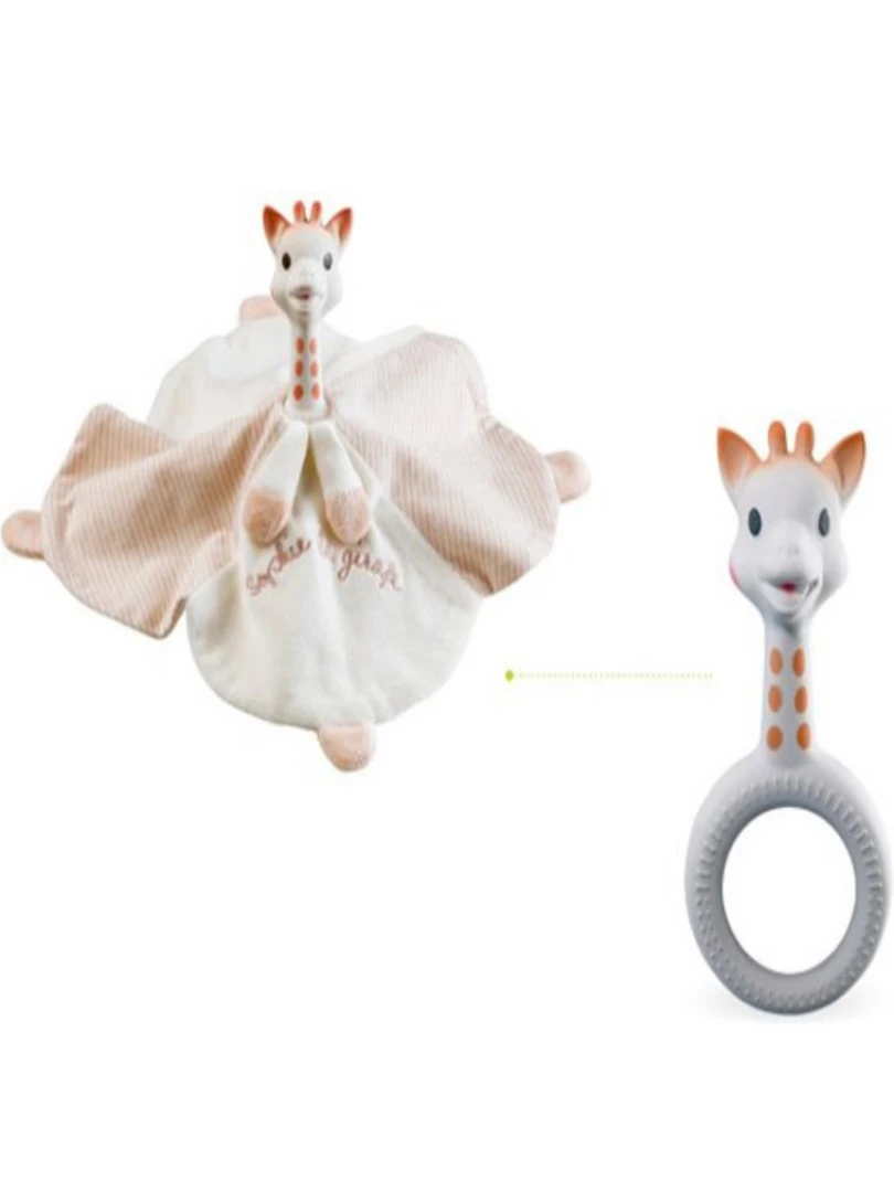 Doudou + anneau de dentition Caoutchou'doux Sophie la girafe So'pure N/A