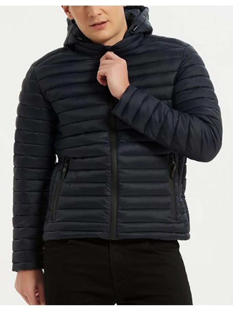 doudoune a capuche Kebello   Bleu marine