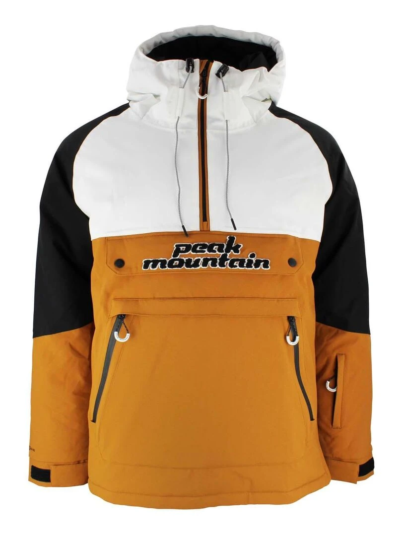 Blouson de ski passe tête homme CANVIKO PEAK MOUNTAIN Beige