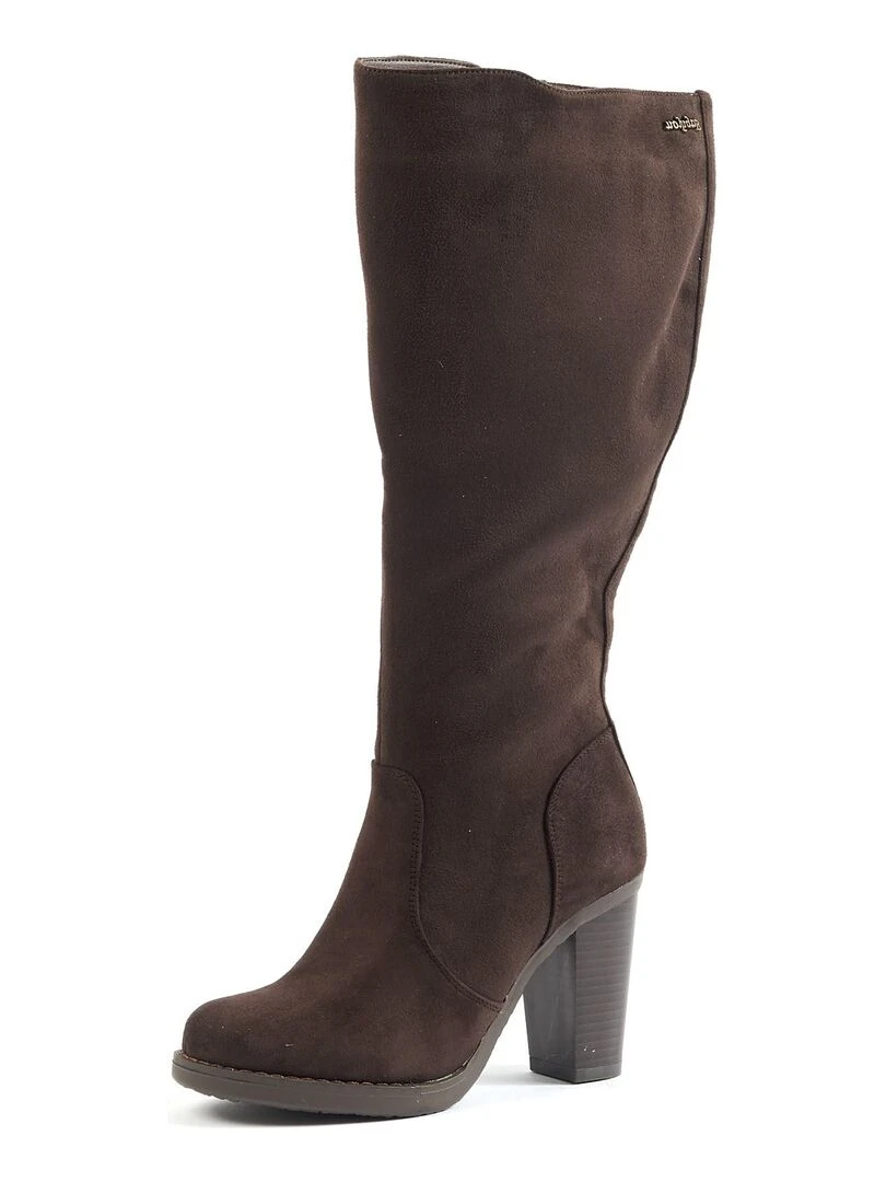 Gabylou Bottes XL pour mollets larges Modele Kamilla Marron foncé