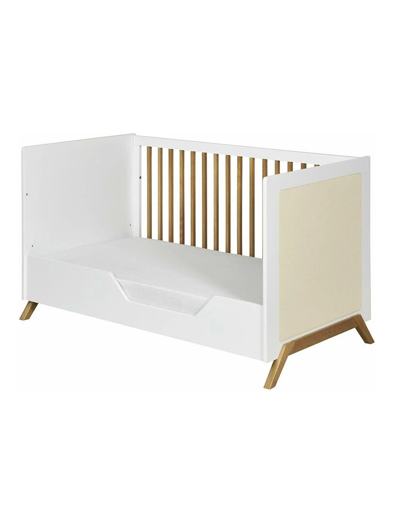 Lit bébé avec matelas Azu AKITEN RETAIL Blanc