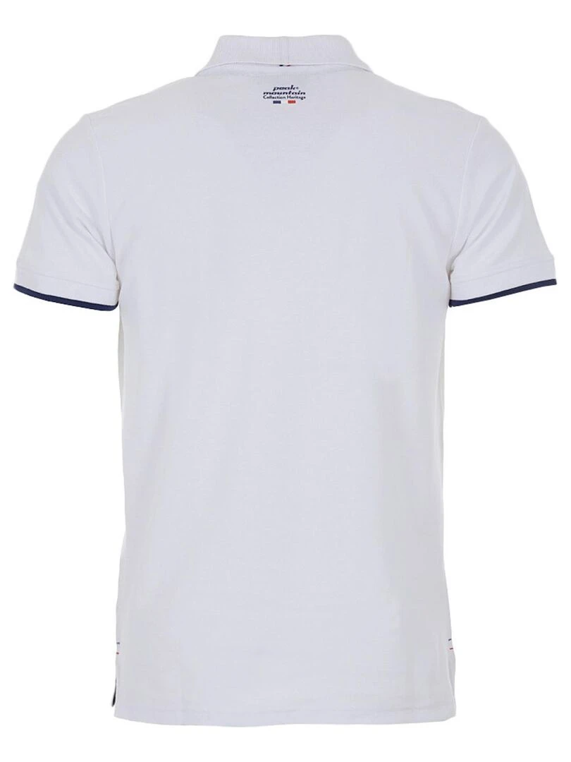 Polo manches courtes homme COROC PEAK MOUNTAIN Blanc