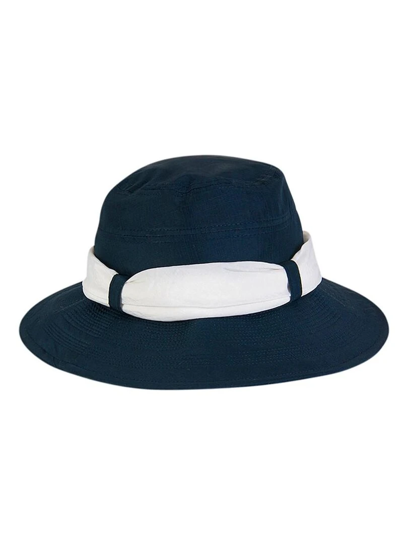 Chapeau souple/capeline Paris Ville Azul/Branco / UV Line Bleu marine